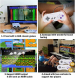 NES Game Console w 660 Built-in Games 2 Controllers