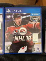 NHL18 and NHL 19 Sony PlayStation 4 Video Game