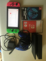 nintendo switch bundle #3 2 games and 1 wired controller for sale