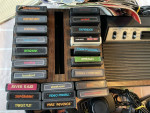 Atari console and games