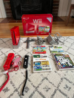 Nintendo Wii Red System 25th Anniversary Complete Set With Box And Ext