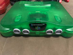 Nintendo 64 Watermelon and Jungle Green Consoles