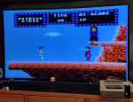 Nintendo NES Console with games. Works Karate Champ
