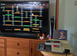 Top Loader Nintendo NES Console complete with games Burger time Mario