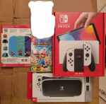 Brand New Nintendo Switch OLED Mario Pokemon Video Game Bundle