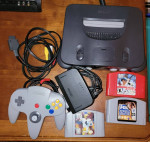 Nintendo 64 N64 console with games works great. All OEM