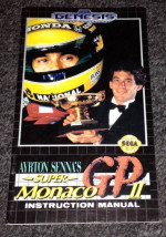 Manual for Super Monaco Gp 2 for the sega Genesis