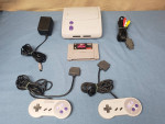 Original Super Nintendo Jr System Complete w/Joe & Mac Game
