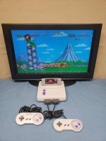 Original Super Nintendo Jr System Complete w/Joe & Mac Game