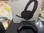 Xbox One with headset and extra controller