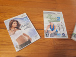 Nintendo Wii Fit Balance Board Bundle Board 3 Games Dumbbell Weights