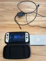 Nintendo Switch OLED w/ Case & 128GB Micro SSD