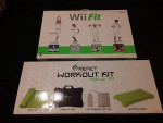 Nintendo Wii & Wii Fit W/ Workout Kit Like New In Box W/ 2 Carry Bags