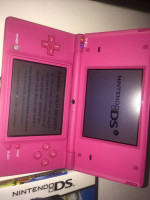 nintendo dsi (bundle #1) (pink) with 4 games for sale