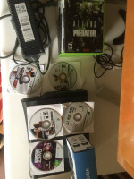 Xbox 360 slim console and 17 games for sale