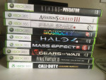 Xbox 360 slim console and 17 games for sale