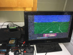 atari 2600 (#2) console vader (black model) for sale with 15 games