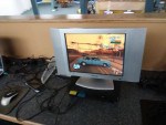 PS2 BUNDLE WITH 17" POLAROID TV WITH HEADPHONES JACK $200 FINAL PRICE