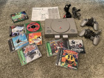 PlayStation PS1 Console: Pac-Man, Sled Storm, Bandicoot, Moto
