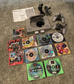PlayStation PS1 Console: Pac-Man, Sled Storm, Bandicoot, Moto