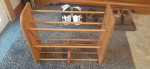 3 shelf wood dowel cd/dvd/game rack