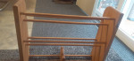 3 shelf wood dowel cd/dvd/game rack