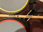 Xbox 360 Rock Band Drum Set with Foot Pedal Kick 822149 Wired With Stand 1306