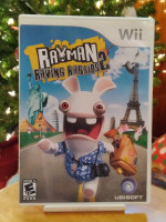 Wii Rayman Raving Rabbids Bundle - Raving Rabbids 1 & 2 - CIB w Manual