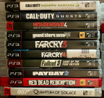 500GB PS3 Bundle 37 Games, 4 controllers