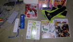Modded Nintendo WII, Fit Board, 2 controllers, 5 games