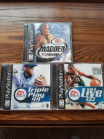 Vintage Playstation Games.