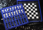 Handmade Black and White Marble Chess Game Set – 15 inch