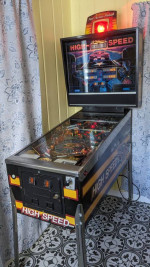 Williams arcade game called high speed pinball