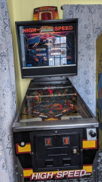 Williams arcade game called high speed pinball