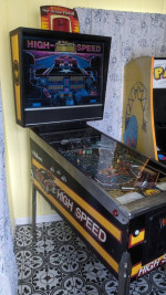 Williams arcade game called high speed pinball