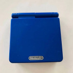 Nintendo Game Boy Advance SP GBA Cobalt Blue Console Charger + Game
