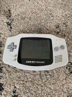 White Nintendo Game Boy Advance GBA System w/ Game