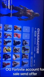 Fortnite account with 300 skins
