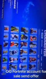 Fortnite account with 300 skins