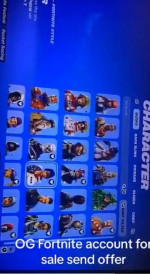Fortnite account with 300 skins