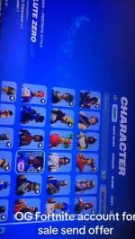 Fortnite account with 300 skins