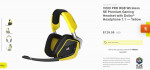 Corsair VOID PRO RGB Wireless SE Premium Gaming Headset - Yellow