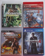 UNCHARTED PS3 PS4. ALL 4 GAMES