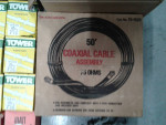 LOT OF COAX CABLE TV SUPPLIES