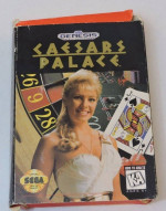 1993 SEGA GENESIS "CAESARS PALACE" GAME BOX & MANUAL