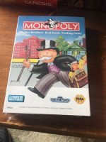 1992 SEGA GENESIS "MONOPOLY" GAME BOX & MANUAL