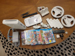Nintendo Wii-U complete set w/ NEW Balance Board, 9 games, CLEAN