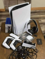 PS5 system it has 5 games with it and a lot of extras.