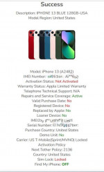 NEW SEALED Apple iPhone 13 Blue 128GB T-Mobile ESN activation issue