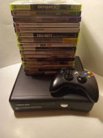 Xbox 360 slim W/17 Games ( Bundle, Combo, Savings)